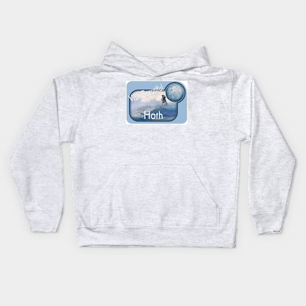 Visit Beautiful Hoth Kids Hoodie by Starbase79